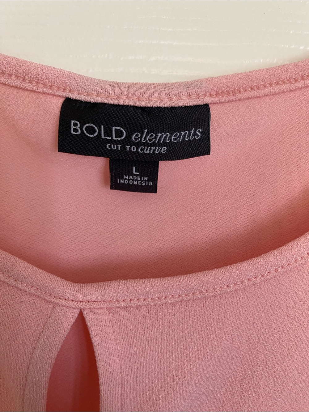 Size L Women’s casual Bold Elements Pink Sleeveless Twist-Front Top - Picture 4 of 7